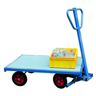 CHARIOT TRAIN AVANT PIVOTANT PLATEAU NU