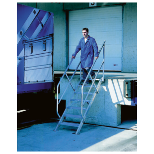 ESCALIER AVEC MAIN COURANTE ALUMINIUM MODUL ACCESS