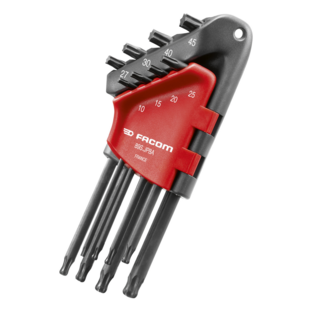 CLE MALE TORX LONGUE TETE SPERIQUE (JEU DE 8)