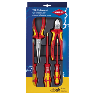 JEU DE 3 PINCES ISOLEES 1000V + 3 TOURNEVIS WERA