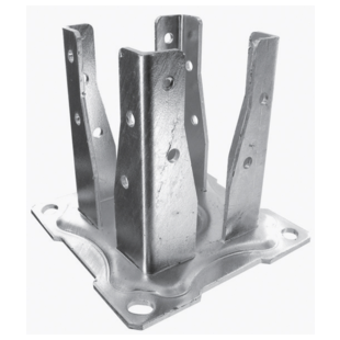 PIED DE POTEAU JARDIN A BOULONNER