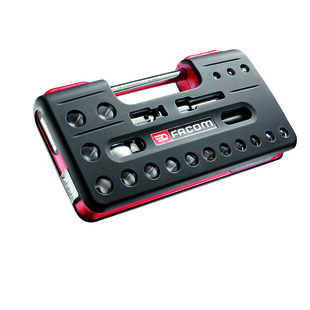 COFFRET DOUILLES, ACCESSOIRES ET CLIQUET EXTENSIBLE 1/2” (21 PIECES)