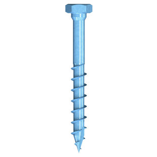 TIREFOND HBS-6 TETE HEGAGONALE ACIER ZINGUE BLEU