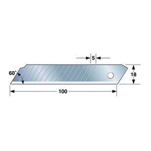 LAME DE CUTTER ENDURA BLADE 18 MM (ETUI DE 10)