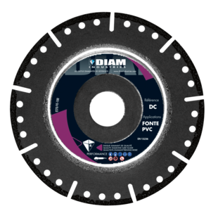 DISQUE DIAMANT FONTE/PVC DC "DUO PVC"