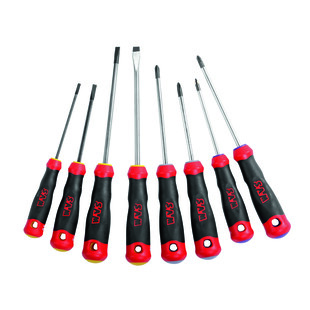 JEU DE 8 TOURNEVIS S1 FENTE PHILLIPS POZIDRIV T-J8