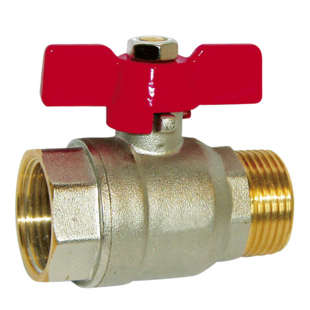 VANNE A SPHERE ACS MALE - FEMELLE MANETTE PAPILLON - SERIE BATIMENT