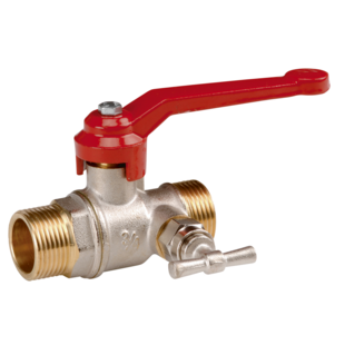 VANNE A SPHERE ACS MALE - MALE A PURGE - SERIE BATIMENT