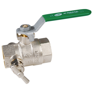 VANNE A SPHERE NF ACS FEMELLE - FEMELLE A PURGE