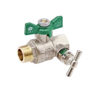 VANNE A SPHERE NF ACS MALE - FEMELLE A PURGE MANETTE PAPILLON