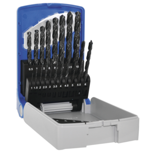 FORET QUEUE CYLINDRIQUE HSS "TSX" (COFFRET DE 19)