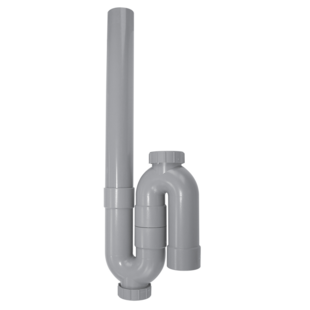 SIPHON DE MACHINE A LAVER SORTIE VERTICALE PVC 40