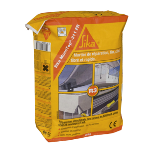 MORTIER DE REPARATION SIKA MONOTOP 311 FR SAC 25 KG