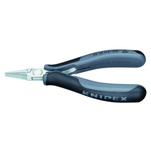 PINCE DE PREHENSION POUR L'ELECTRONIQUE BECS PLATS 115 MM ESD