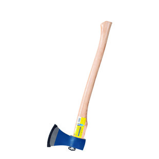 HACHE DE BUCHERON 1,25 KG MANCHE BOIS GALBE