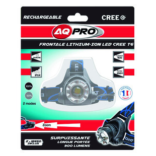 LAMPE FRONTALE LED CREE 900 LUMENS RECHARGEABLE