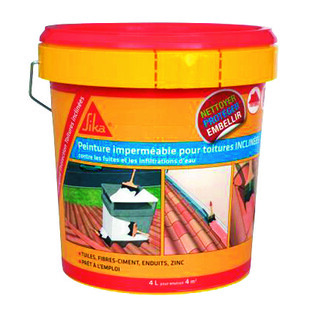 REVETEMENT SIKAGARD PROTECTION TOITURE INCLINEE TERRE CUITE 4 L