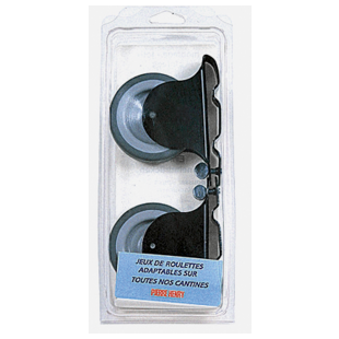 JEU DE 2 ROULETTES POUR CANTINE