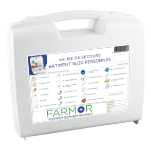 VALISE DE SECOURS  15/20 PERSONNES