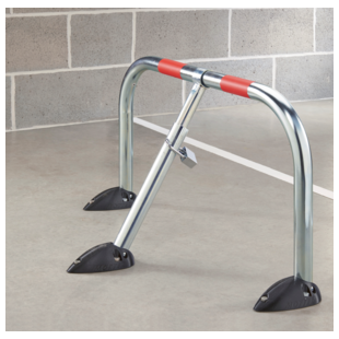 BARRIERE DE PARKING RABATTABLE 3 PIEDS RESINE CADENAS ECO