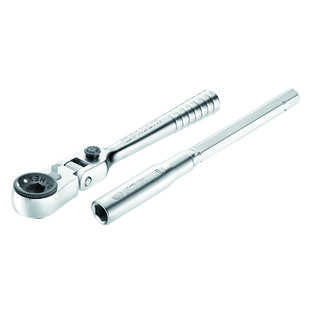 CLIQUET 1/4'' COMPACT TETE FLEXIBLE 180°