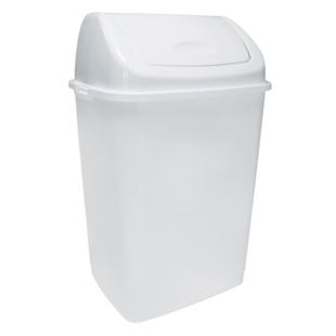 POUBELLE PLASTIQUE A COUVERCLE BASCULANT CLAP