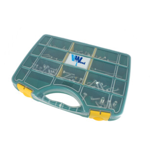 COFFRET 172 VIS A METAUX TH FT ACIER ZINGUE BLANC 8.8