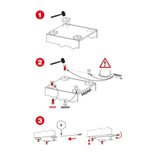 PIED PLASTIQUE NOIR AVEC REGLAGE FRONTAL