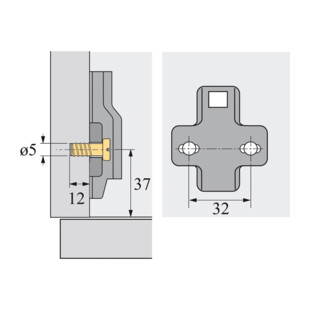 EMBASE CRUCIFORME A VISSER 9000