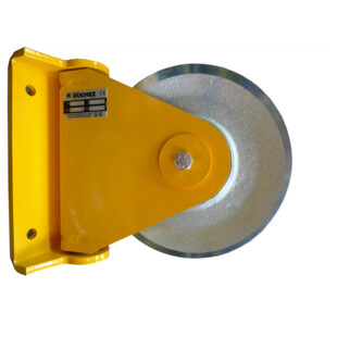 POULIE DE RENVOI ARTICULEE AVEC CHAPES EN EQUERRE CABLE