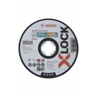 DISQUE A TRONCONNER XLOCK "MULTICONSTRUCTION" 125X1,6 MOYEU PLAT
