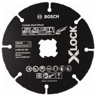 DISQUE A TRONCONNER XLOCK "CARBIDE MULTI WHEEL" 125MM