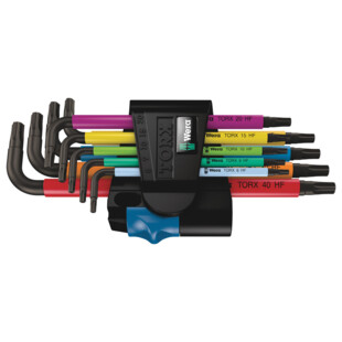 CLE MALE TORX AVEC RETENUE 967/9 TX MULTICOLOUR HF 1 (JEU DE 9)