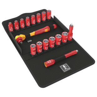 CLIQUET ZYKLOP 3/8" ISOLE + ACCESSOIRES 8100 SB VDE 1 (SET DE 17)