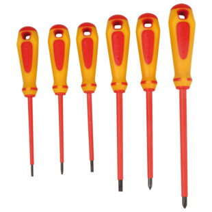 TOURNEVIS ISOLES 1000V (JEU DE 6)