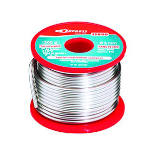 SOUDURE ETAIN POUR ASSEMBLAGE CANALISATION SANITAIRE - 200 G - BOBINE Ø 2 MM