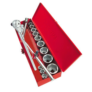 COFFRET DE 17 DOUILLES ET ACCESSOIRES 3/4''