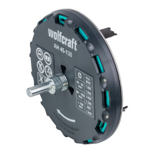 TREPAN REGLABLE AH 45-130 + 2 CLES 6 PANS 2,5 ET 4 MM