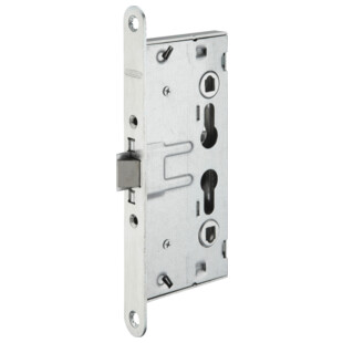 SERRURE A LARDER DE CHAUFFERIE REVERSIBLE BOUT ROND DOUBLE CYLINDRE "PROTECT"