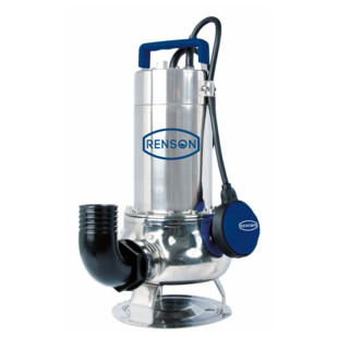 POMPE DE RELEVAGE MONOPHASEE POUR EAUX TRES CHARGEES 0,75 KW INOX