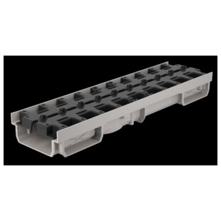 CANIVEAU BAS EN PVC AVEC GRILLE INVISIBLE PIET/ VEH LEGER 0,5 M