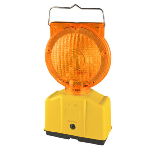 LAMPE DE CHANTIER SOLAIRE CLIGNOTANTE AUTOMATIQUE A LED
