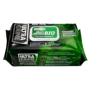 LINGETTE ULTRAGRIME PRO XXL MULTI-USAGES SANS PLASTIQUE X 100