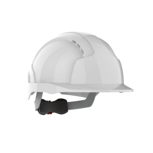 CASQUE EVOLITE® VENTILE, SERRAGE CREMAILLERE BLANC