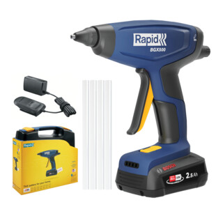 PISTOLET A COLLE A BATTERIE BGX500 18V COFFRET BATTERIE + CHARGEUR