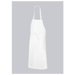 TABLIER A BAVETTE LONG BLANC