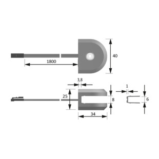 SUPPORT LED 12V POUR TABLETTE VERRE