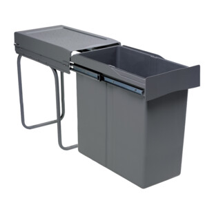 POUBELLE COULISSANTE 40L 1 SEAU