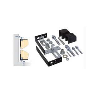 KIT PIVOT HAUT + BAS SUR EQUERRE PORTAIL BOIS