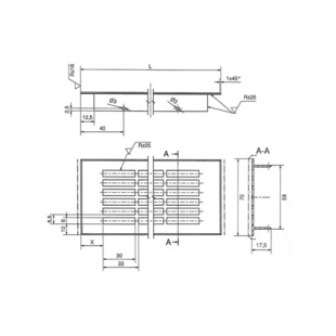 GRILLE D'AERATION ALUMINIUM